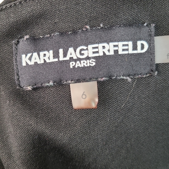 Karl Lagerfeld Paris Puff Sleeve Celestial print dress size 6 - Picture 15 of 16